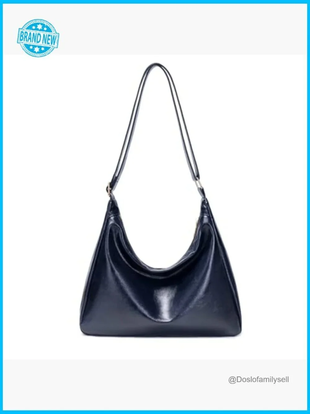 Large Vegan Leather Hobo Bag Tote Shoulder Crossbody Slouchy Bohemian Purse